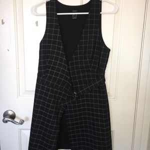 Smocked grid dress